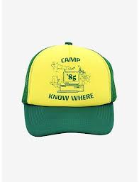 Stranger Things Dustin Camp Know Where Cosplay Trucker Hat Stranger Things Merchandise Trucker Hat Stranger Things
