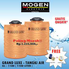 Sebuah rumah pastinya dilengkapi tandon air atau tangki air, dan untuk memasangnya akan dibutuhkan tempat meletakkan tangki tersebut agar aliran air tidak terhambat. Jual Tangki Air Grand Luxe Gl 1100 Toren Air Tandon 1100 Liter Gold Di Lapak Mogen Electric Bukalapak