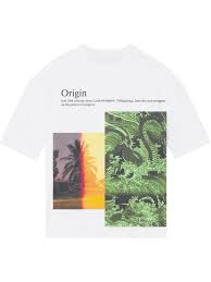 Fenty Cotton Immigrant Print T Shirt In White Lyst