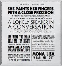 Panic At The Disco The Ballad Of Mona Lisa Listen Panic At The Disco Lyrics Google Search Disco Songs Band Quotes Lyrics