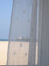 Uhuse beach shower curtain, seashell starfish sand blue sky beach theme shower curtain waterproof polyester fabric shower curtain set with hooks bathroom decor 72 x 72 4.7 out of 5 stars 470 $14.80 $ 14. Coastal Curtains White Shell Panel Large 45x84