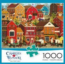 Flying, standing and strutting around are owls, ostriches, turkeys, a rooster and even a golden eagle perched. 250 Charles Wysocki Puzzles Ideas Charles Puzzles Jigsaw Puzzles