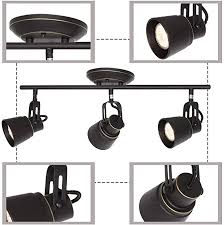 Amazon Com Melucee 4 Lights Kitchen Track Lighting Oil Rubbed Bronze Ceiling Spotlights Track Lig In 2020 Track Lighting Kitchen Kitchen Lighting Track Lighting Kits
