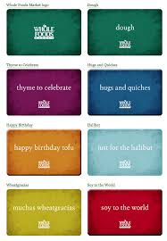 Pin By Brittany Cross On Humor Food Gift Cards Whole Foods Gift Card Food Gifts