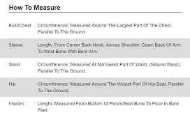 Mountain Hardwear Size Guide