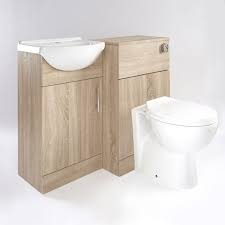We stock toilet & sink units, wall hung vanity units and more! Milano Arch Oak 932mm Bathroom Vanity Unit With Basin Toilet Wc Unit And Back To Wall