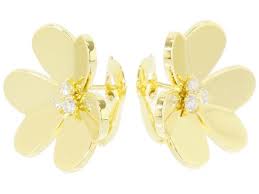 ヴァンクリーフ アーペル ピアス フリヴォル イヤリング ラージモデル フラワー 6pダイヤ ダイヤモンド 0 32ct k18ygイエローゴールド vcarb65900 ヴァンクリーフ アーペル van cleef arpels earrings fr スタッドイヤリング イヤリング ヴァンクリーフアーペル