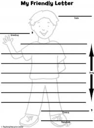Friendly Letter Writing Letter Writing Template Homeschool Writing Writing Lessons