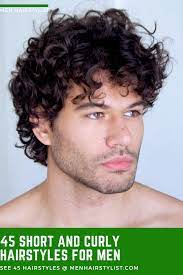 45 Short Curly Hairstyles For Men Mens Hairstyles Curly Curly Hair Men Curly Hair Styles