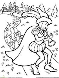 40 the little mermaid pictures to print and color. Color The Pied Piper Worksheet Education Com