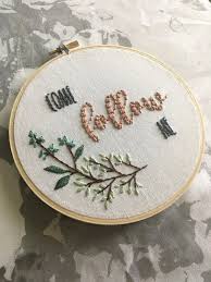 If there is anything we can do to help you. Come Follow Me Completed Hand Embroidered Hoop For Home Decor Lds Cross Stitch Cross Stitch Quotes Embroidery Patterns