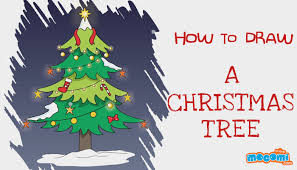 Up next, you will slowly sketch in the edges of the christmas tree in in an uneven jagged style. How To Draw A Christmas Tree Drawing For Kids Mocomi