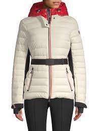 Moncler Synthetic Bruche French Flag Puffer Jacket In Natural Lyst