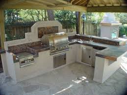 Kitchen Designs Ideas Tile Backsplash For Outdoor Kitchen Area Equipped With Mini Sink Plu Build Outdoor Kitchen Modular Outdoor Kitchens Outdoor Kitchen Plans