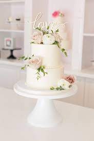 20 Elegant 2 Tier Wedding Cake With Beautiful Flower Wedding Cake Roses Floral Wedding Cakes Fondant Wedding Cakes