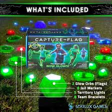 If in a gym with a basketball court, use the key area (rectangle area under the basket used for free throws that is marked off by lines) and have each. Amazon Com Capture The Flag Redux The Original Glow In The Dark Outdoor Game For Birthday Parties Youth Groups And Team Building A Unique Gift For Teen Boys Girls Toys Games