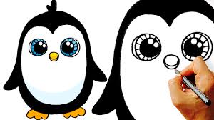 Very Easy How To Draw A Cute Cartoon Penguin Art For Kids Youtube Creative pencil easy drawing ideas with heel.