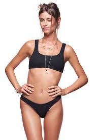 Black Lurex Rocky Bikini