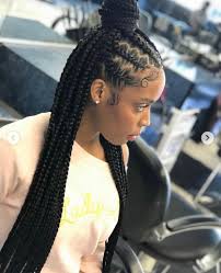 African american hairstyles are a great mix of authentic styling with a funky and trendy touch. Braided Hairstyles African American Braidedhairstyles Feed In Braids Hairstyles Cornrows Braids For Black Women Braided Hairstyles