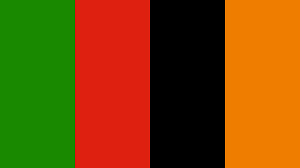 It was adopted upon independence on 24 october 1964, by the first republican president dr. Zambia Flag Colors Black Schemecolor Com