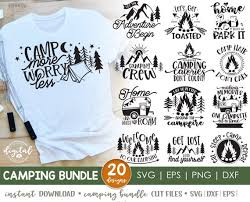 Camping Cut Files Bundle Camping Svg Bundle Camping Bucket Svg Camping Bucket Cut File Welcome To Our Campsite Svg Bundle By Browncow Creatives Catch My Party