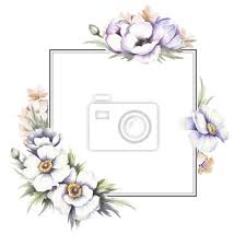 Zeichnen hilft, den stress abzubauen. Rahmen Mit Anemonen Hand Zeichnen Aquarellabbildung Leinwandbilder Bilder Corsage Schone Kranz Myloview De