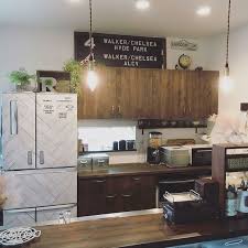 100均リメイクシートでキッチンを衣替え 冷蔵庫アレンジ実例5選 リメイクシート 100均 リメイクシート リメイクシート キッチン