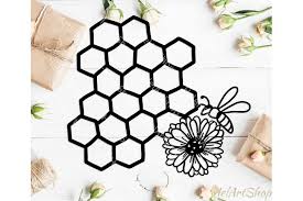 Download Honeycomb Svg Bee Svg Floral Bee Svg Honey Bee Svg By Helartshop Thehungryjpeg Com