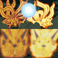 Minato Namikaze Dark Kurama Naruto Uzumaki Light Kurama Naruto Shippuden