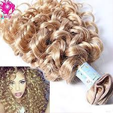 Brazilian blonde hair extensions are likewise very popular as it does not tangle, shed easily or lose its normal wavy look. Buy Luffywig 10a Brazilian Blonde Curly Hair Extensions Loose Kinky Curly Virgin Hair Bundles 27 Brazilian Curly Hair Weave 12 Inch In Cheap Price On Alibaba Com