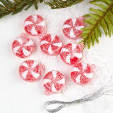 Peppermint pie ~ light and fluffy, simple and sweet, with all the flavors of the holiday season! Artificial Peppermint Candy Ornaments Christmas Ornaments Christmas And Winter Holiday Crafts Factory Direct Craft