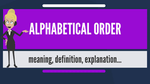 The sorted list will overwrite the unsorted list in the str variable. What Is Alphabetical Order What Does Alphabetical Order Mean Alphabetical Order Meaning Youtube