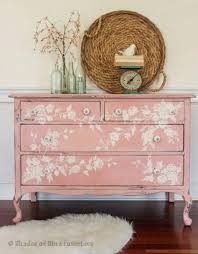 Floral Dresser Made From A White Chippy Dresser Would Be Great Less Distressed Shabby Chic Furniture Before And After Shabby Chic Furniture Shabby Chic Dresser