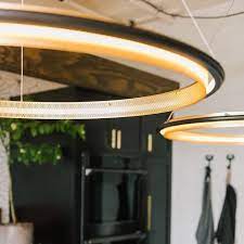Perforated Single Led Chandelier Led Chandelier Chandelier Ceiling Lights Led Hoops