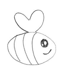 Want to draw cute from your mind?free cute drawing ebook : Bee Drawings How To Draw A Bee Pencil Drawings