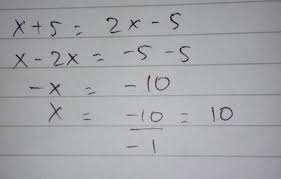 The world's largest social learning network for students. Himpunan Penyelesaian Dari Persamaan X 5 2 X Min 5 Brainly Co Id