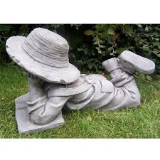 Add some beautiful finishing touches to your garden with our fabulous selection of garden decor. Boy And Girl With Book Hand Cast Stone Garden Ornament Statue Decor Onefold Uk Ebay