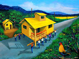 The name of the primitive nipa hut is actually based on the spanish phrase cubo , meaning cube, probably. Bayanihan Wall Art Pixels