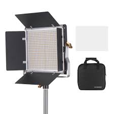 Andoer Professional Led Video Light Dimmable 660 Led Bulbs Bi Color Light Panel 3200 5600k Cri 85 With U Bracket Barndoor Lighting Kit For Studio Photography Video Shooting Andoer Com