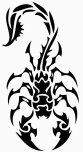 Black And White Tattoo Stencil Designs Classic Tribal Scorpion Tattoo Stencil Scorpion Tattoo Tattoo Stencils Tribal Drawings