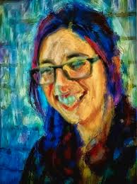 Check spelling or type a new query. Portrait Painting In Acrylic Paint Of A Young Fresh Girl With Colorful Hair In A Library With Books Painting By Mendyz