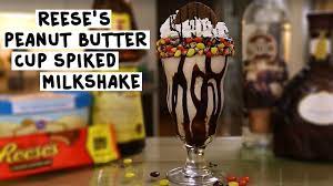 Top this milkshake with your favorite candy and toppings. Reese S Peanut Butter Cup Spiked Milkshake Youtube