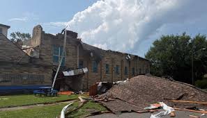 Storm blows roof off church in Newark as agency assesses damage