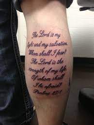 Scripture Calf Tattoo Scripture Tattoos Calf Tattoo Inspirational Tattoos