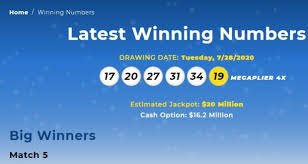 This list of 2020 mega millions drawing results is constantly. Mega Millions No Winner For Tuesday Numbers July 28 2020 Next Jackpot Friday At 22 Million Now India International Times