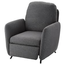 Ekolsund Fotel Rozkladany Gunnared Ciemnoszary Zamow Dzis Ikea Recliner Fabric Armchairs Armchair