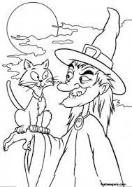 These cute free coloring pages are great for kids as young as 2. Halloween Witches And Cat Coloring Pages Printable Coloring Pages For Kids Witch Coloring Pages Halloween Coloring Pages Halloween Coloring