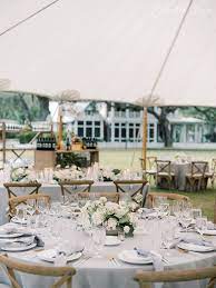 Neutral Wedding Reception Decor And Table Setting Montage Palmetto Bluff Charleston Wedding Venues Luxury Destination Wedding Tent Reception