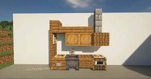 A Simple Kitchen Interior Design For Your House Minecraft In 2020 Minecraft Kitchen Ideas Minecraft Interior Design Minecraft Room