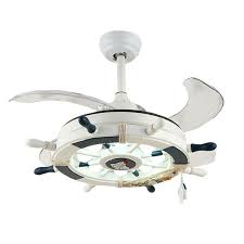 The 36 mini harlequin fan is ideal for kids bedrooms. Ship Rudder Shape Modern Ceiling Fan With Led Light Chandelier For Kids Bedroom Ebay